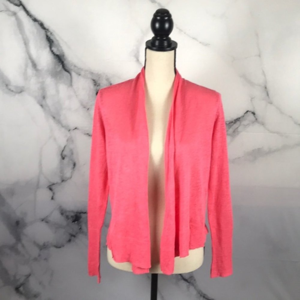 🦋EILEEN FISHER🦋 open knit 100% linen cardigan